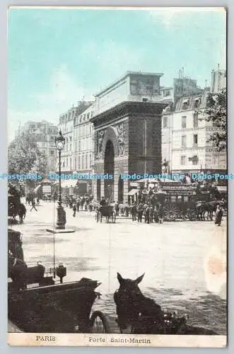 R759025 Paris Porte Saint Martin Postkarte