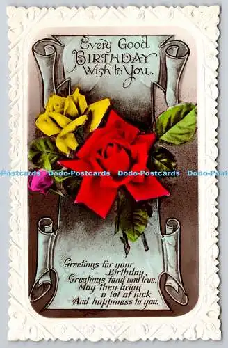 R759078 Every Good Birthday Wish to You Rosen RP Postkarte