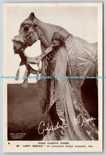 R759110 Miss Gladys Mann als Lady Godiva H H Thompson 1919