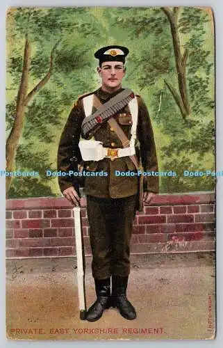 R759180 Private East Yorkshire Regiment E F A Military Series 1907