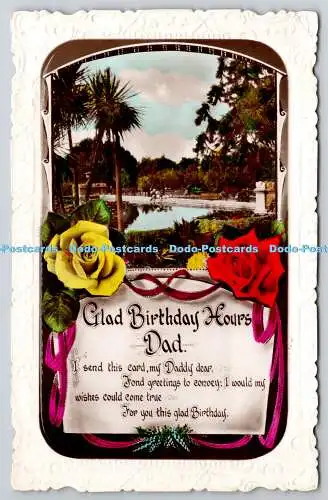 R759315 Happy Birthday Stunden Dad River RP Postkarte