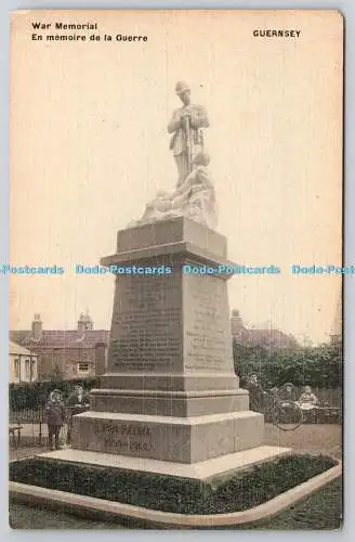 R759331 Guernsey War Memorial Postkarte