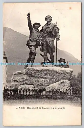 R759375 Monument de Saussure a Chamonix Jullien Freres