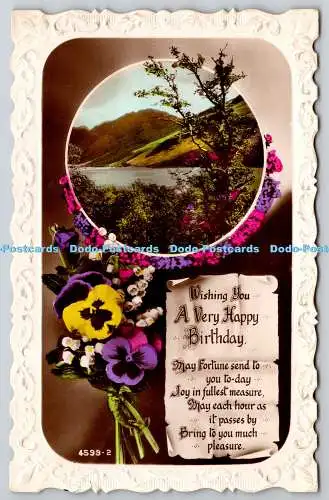 R759388 Wishing You a Very Happy Birthday Mountains Lake Windsor Serie RP