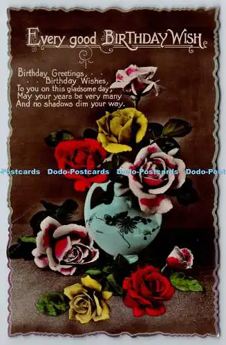 R759393 Every Good Birthday Wish Rose RP