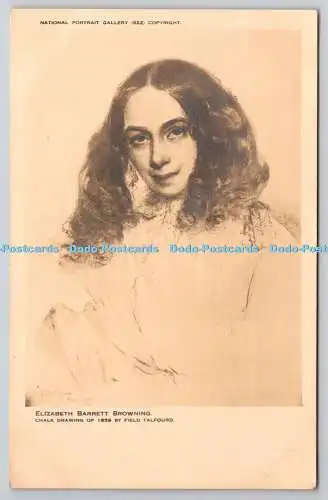 R759456 National Portrait Gallery Elizabeth Barrett Browning B Matthews Chalk Dr