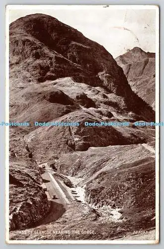 R759458 Pass of Glencoe Nearing the Gorge Valentine and Sons Carbotone 1944