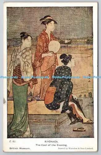 R759491 Kiyonaga The Cool of the Evening British Museum Waterlow and Sons Limite