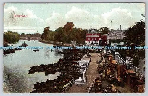 R759502 Richmond Harbour Postkarte 1909