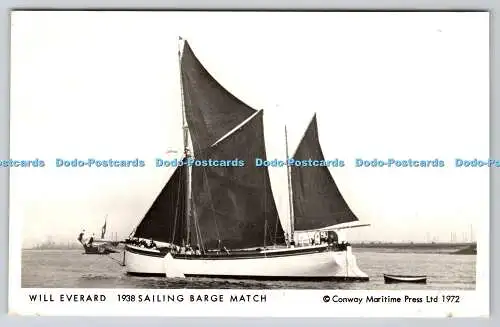 R759533 Will Everard 1938 Segelkahn Match Conway Maritime Press Ltd Pamlin P