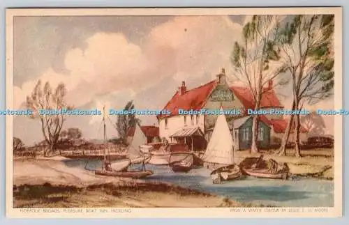 R759551 Norfolk Broads Pleasure Boat Inn Hickling Jarrold and Sons Ltd Cotman Co