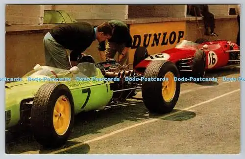 R759633 Motor Racing at Brands Hatch A Lotus Climax in the Pits J Salmon Ltd