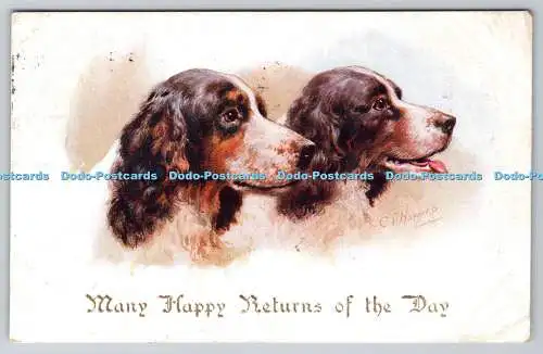 R759651 Viele glückliche Rückkehr des Tages Two Dogs J Salmon Ltd 1924