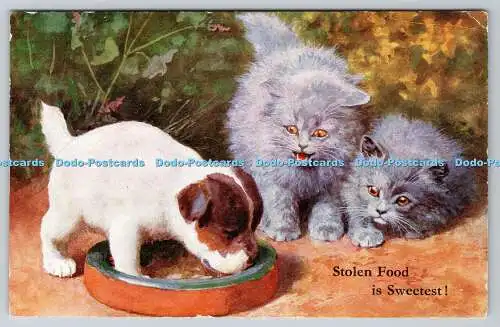 R759687 Stolen Food is Sweetest Cats and Dog J Salmon Ltd 1955