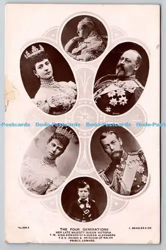 R764475 The Four Generations Her late Majesty Queen Victoria T M King Edward VII