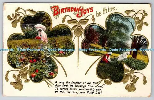 R759864 Geburtstag Freuden sei deine Frau im Blumengarten