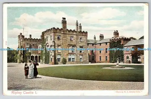 R764554 Ripley Castle I The Pictorial Stationery London Peacock Autochrom M E Mi