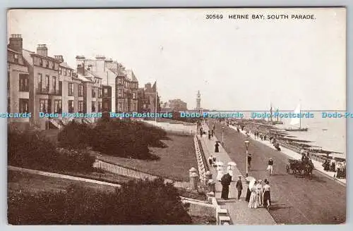 R759913 Herne Bay South Parade Photochrom Co Ltd Sepiatone Serie