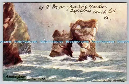 R764618 I O W Freshwater Bay Arched Rock Tuck Oilette Tennyson Country Series II