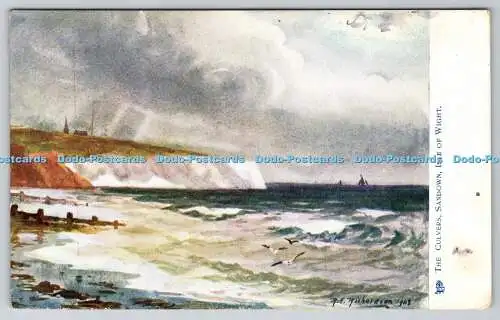 R764627 Isle of Wight The Culvers Sandown Tuck Aquarette Serie II R E Richardso