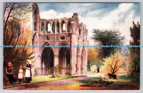 R764628 Dryburgh Abbey Scott Country Tuck Oilette Serie II 7092