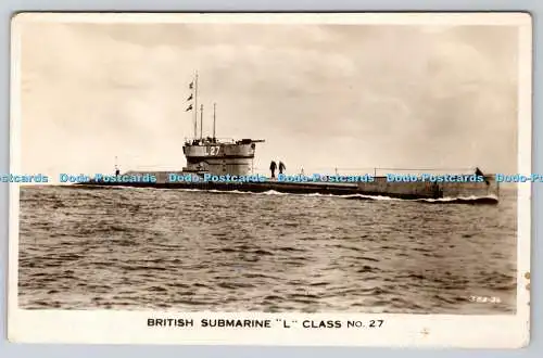 R764677 British Submarine L Class No 27 Valentine RP