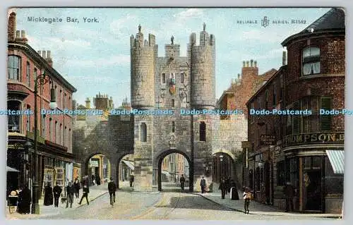 R763011 York Micklegate Bar W R and S Reliable Series 1905