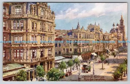 R764723 Rio De Janeiro Central Avenue Tuck R M S P und P S N C Postkarte Serie N