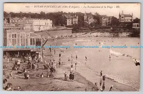 R764743 Royan Pontaillac Cote d Argent La Restauration et la Plage B Freres