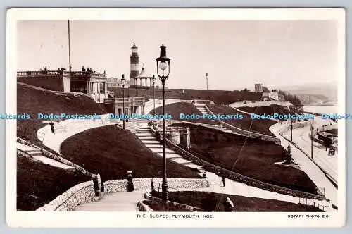 R763087 Plymouth Hoe The Slopes W B P Drehfoto PM Penzance 1909