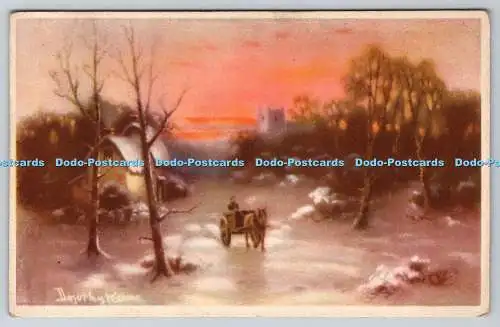 R763103 Winter in The Village Newman Wolsey Pastel Series No 526 Dorothy Keene