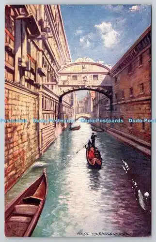 R764929 Venedig Die Seufzerbrücke Die weite weite Welt Steck Oilette Serie III N