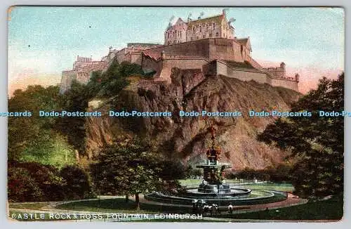 R763266 Edinburgh Castle Rock and Ross Fountain B B London Serie Nr 52 1911