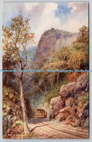 R764994 Rio De Janeiro Estrada de Ferro do Corcovado Tuck Oilette R M S P und P