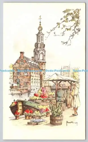 R765037 Amsterdam Munt Met Bloemenmarkt H M Hoefman