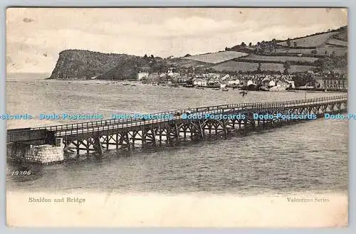 R763391 Shaldon and Bridge Valentines Serie 1904