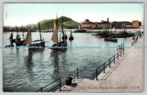 R763418 I O M Peel Castle From Breakwater Hartmann