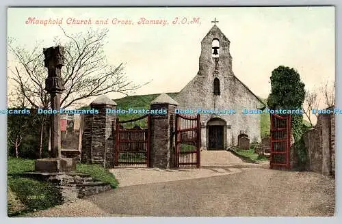 R763422 I O M Ramsey Maughold Church and Cross Valentine Serie