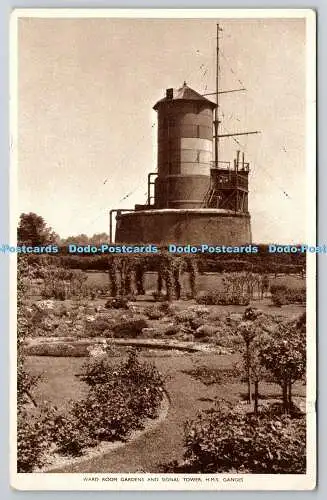 R765091 H M S Ganges Station Room Gardens and Signal Tower Tuck