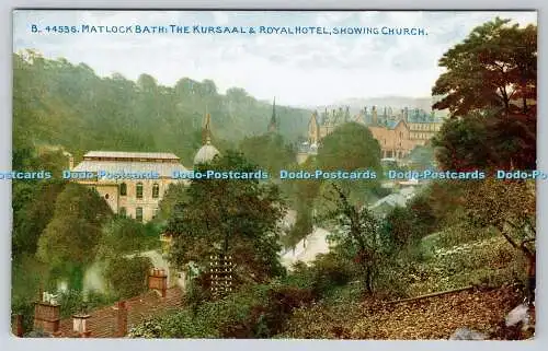 R763497 Matlock Bath The Kursaal and Royal Hotel Showing Church The Photochrom L