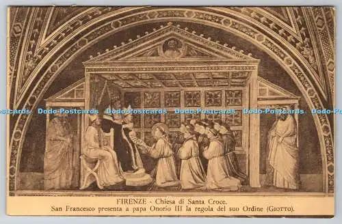 R763524 Firenze Chiesa Di Santa Croce San Francesco Presenta a Papa Onorio III L