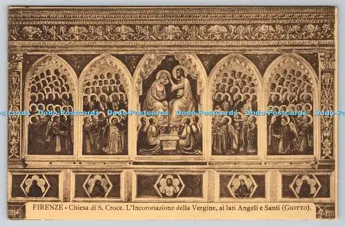 R763525 Firenze Chiesa Di S Croce L Incoronazione Della Vergine ai Lati Angelie e