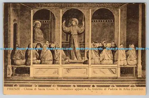 R763526 Firenze Chiesa Di S Croce S Francesco Appare a S Antonio di Padova in Ar