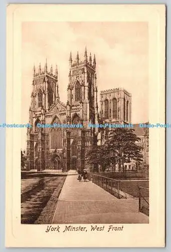 R765207 York Minster West Front F Frith Reigate No 59786