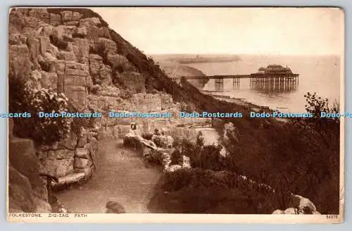 R763550 Folkestone Zig Zag Path Photochrom London Tunbridge Wells 1930