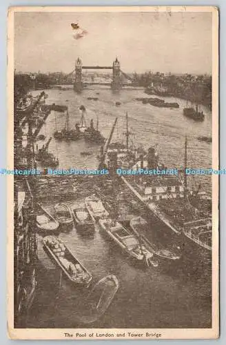 R765223 The Pool of London and Tower Bridge 1921