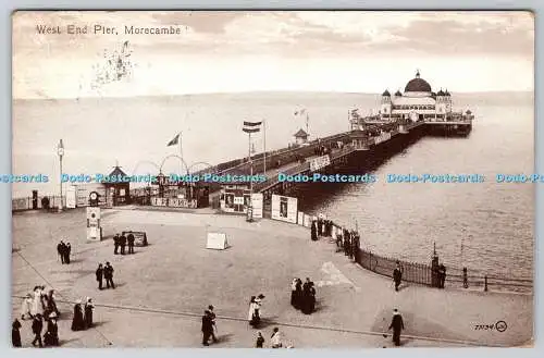 R763578 Morecambe West End Pier Valentine Serie 1914