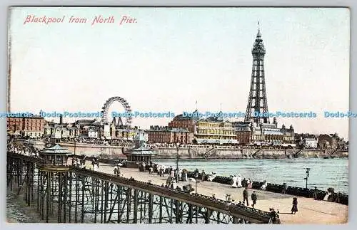 R763585 Blackpool From North Pier E R G Victoria Series No 30