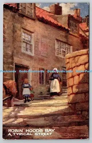 R765263 Robin Hoods Bay Eine typische Straße The Photochrom London Tunbridge Wells C