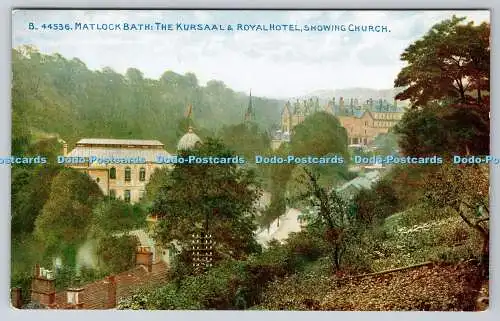 R763635 Matlock Bath The Kursaal and Royal Hotel Showing Church The Photochrom L